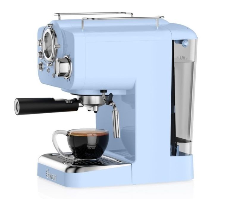 Swan, ekspres ciśnieniowy, Espresso Coffee Machine SK22110BLN, 1100W, niebieski