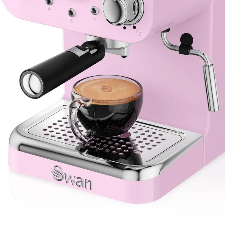 Swan, Retro, ekspres ciśnieniowy, różowy