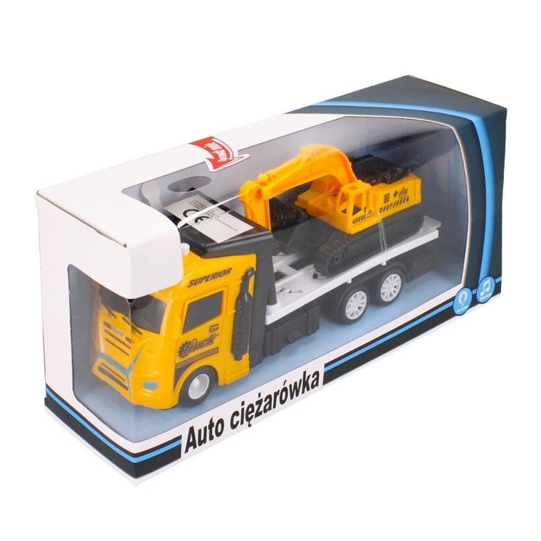 Swede, ciężarówka, pojazd budowlany ze światłem i dźwiękiem