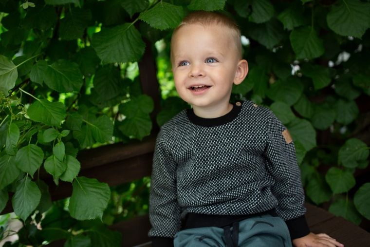 Sweter chłopięcy, czarny, Pinokio