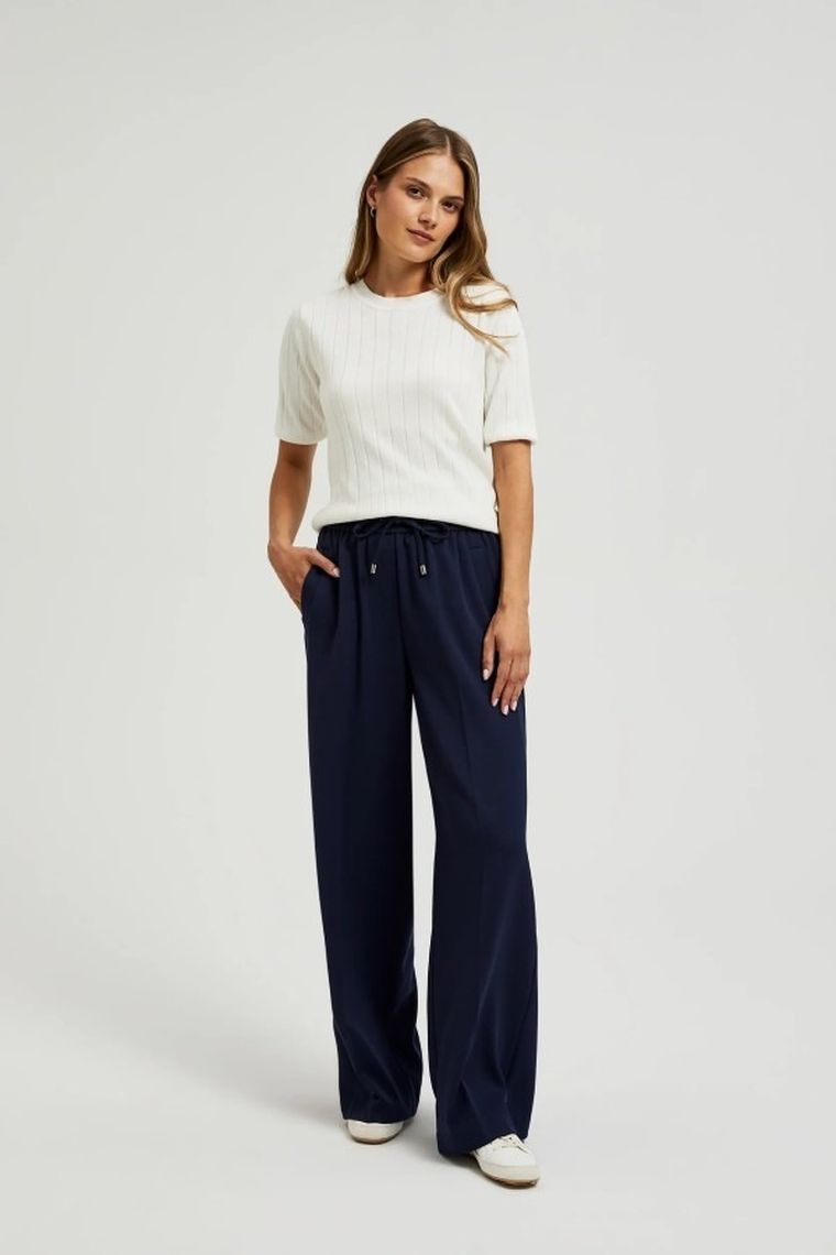 Sweter damski, biały, Moodo