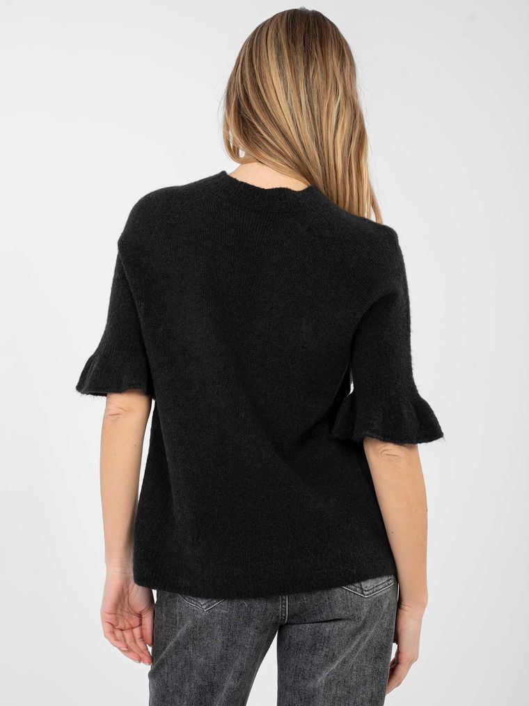 Sweter damski, czarny, Italy Moda