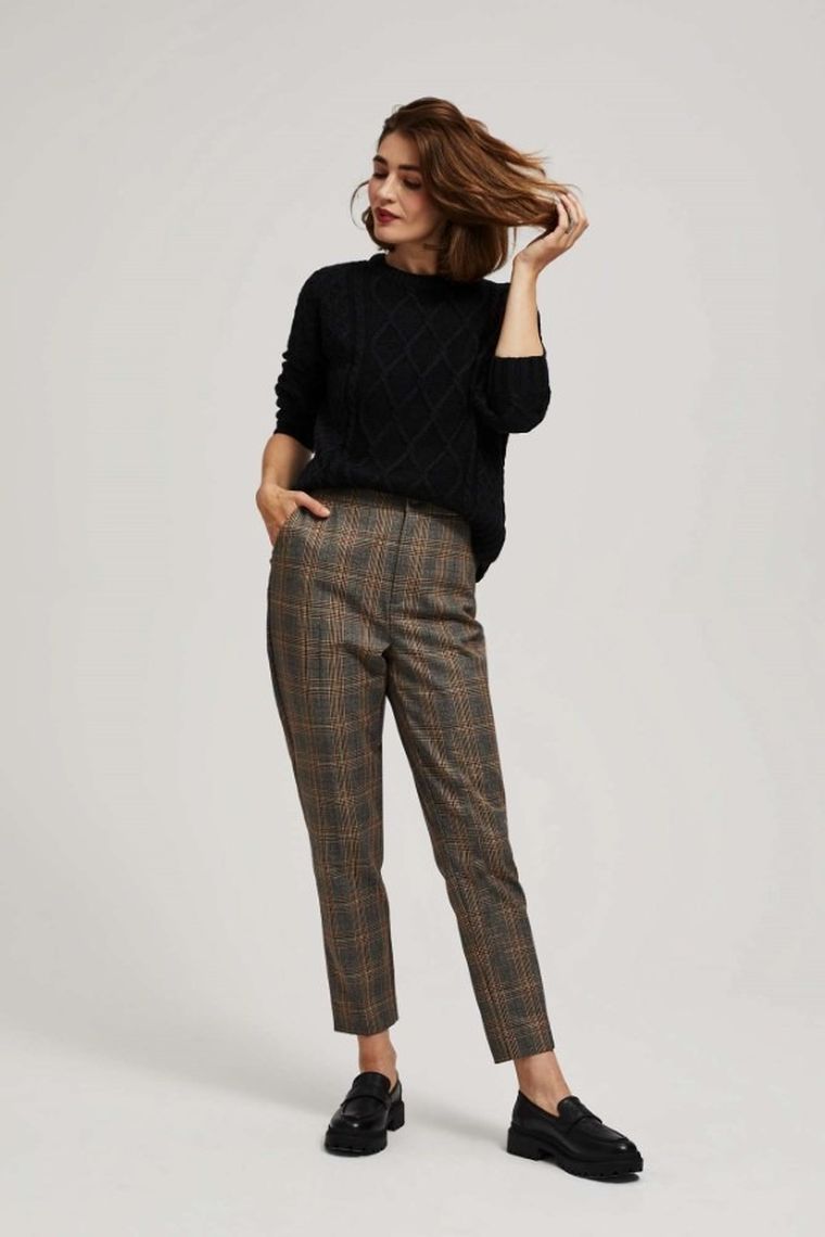 Sweter damski, czarny, Moodo