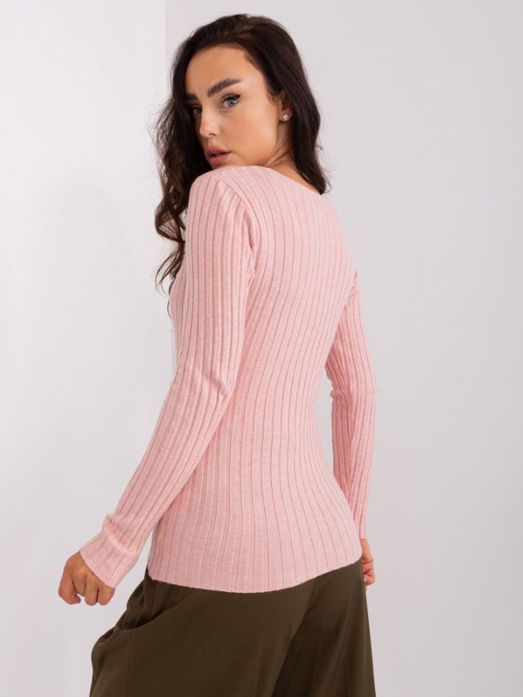 Sweter damski, różowy, P-M