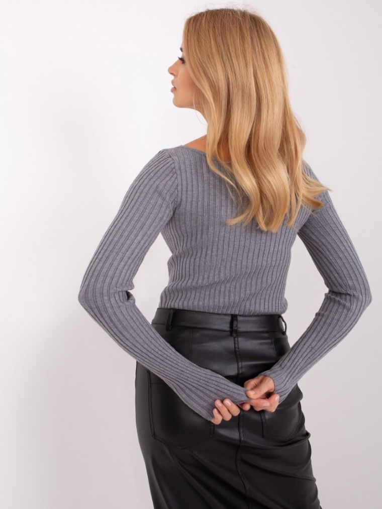 Sweter damski, szary, P-M