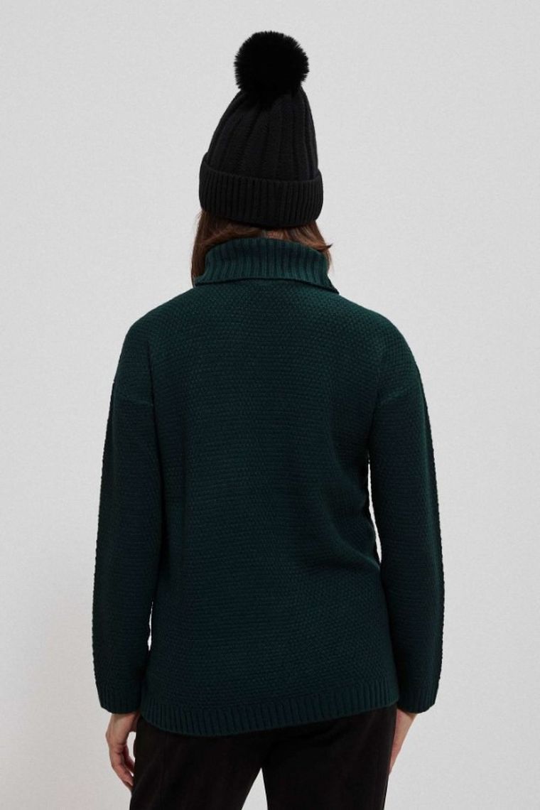 Sweter damski, zielony, Moodo