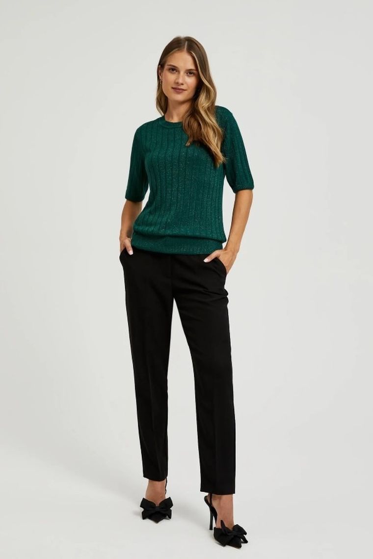 Sweter damski, zielony, Moodo