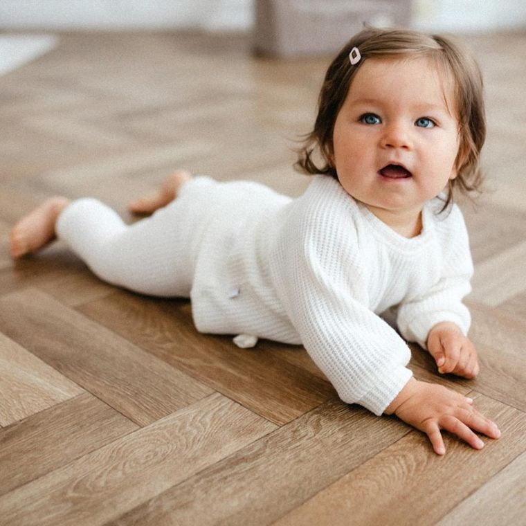 Sweter dziewczęcy, ecru, Eevi