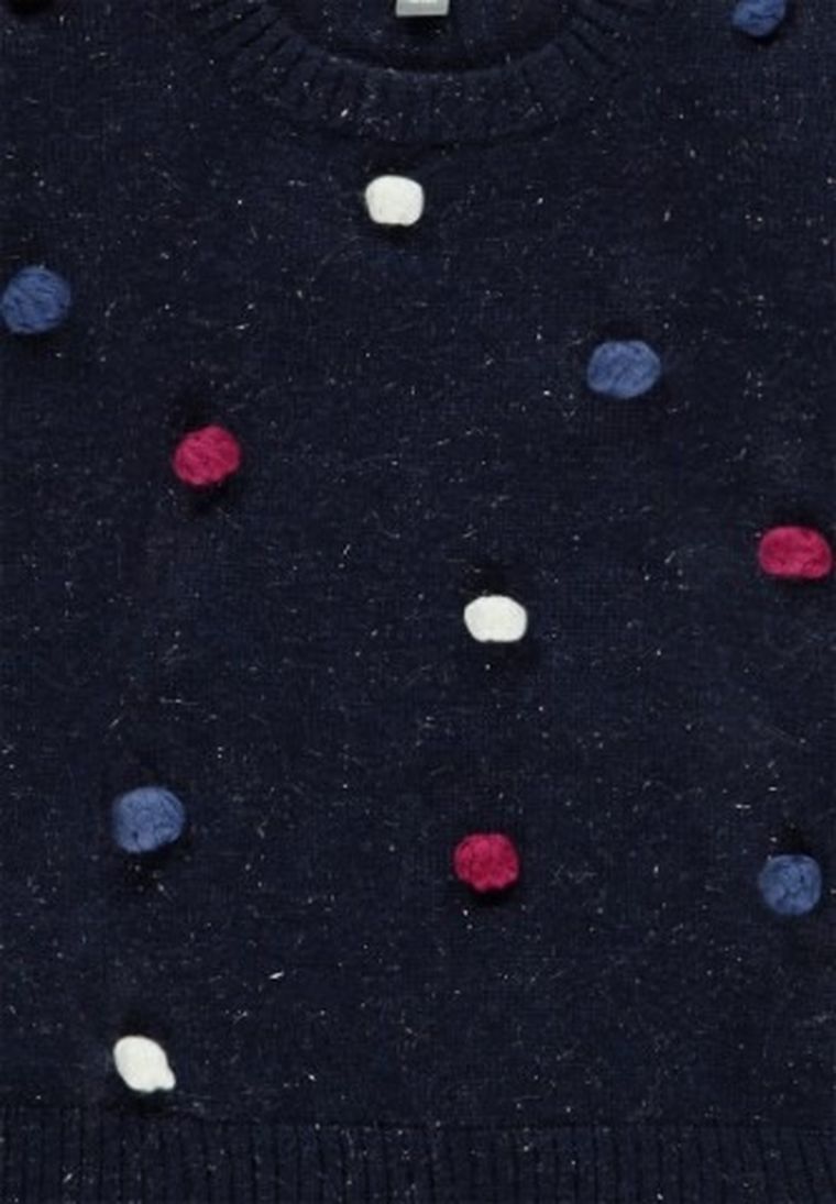 Sweter dziewczęcy, granatowy, Kanz