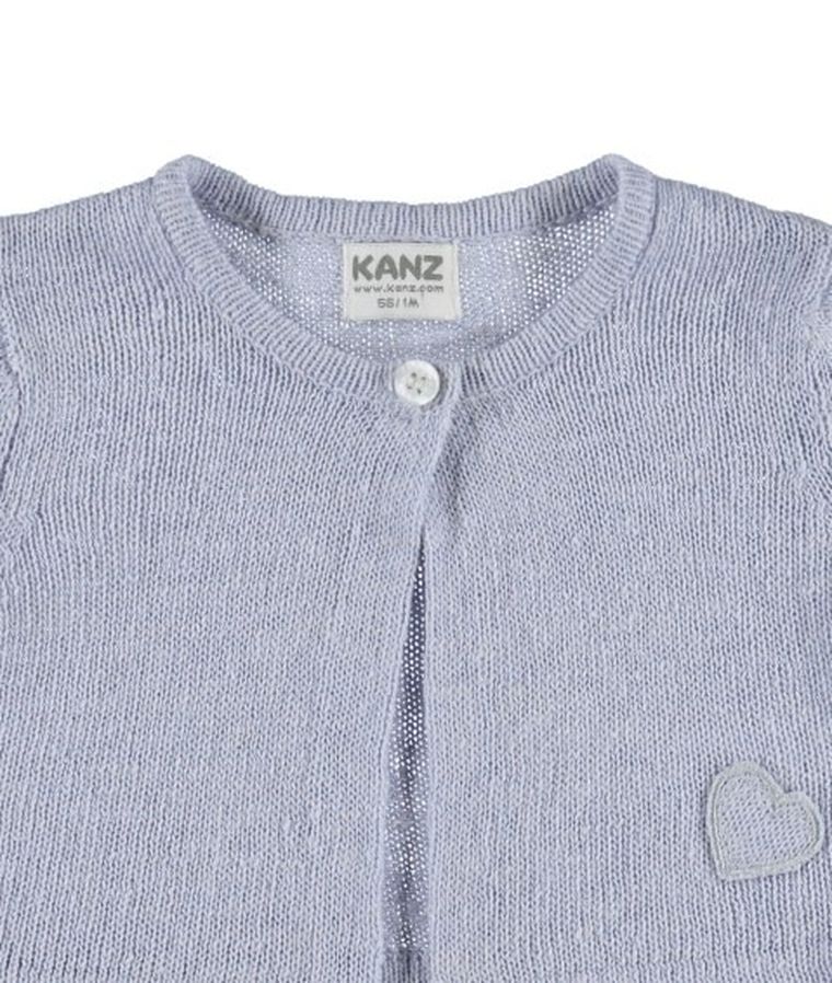 Sweter dziewczęcy, niebieski, Kanz