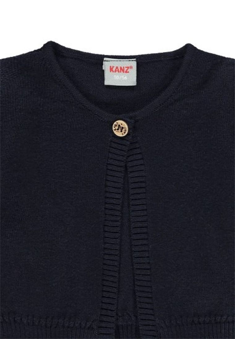 Sweter dziewczęcy, rozpinany, granatowy, Kanz