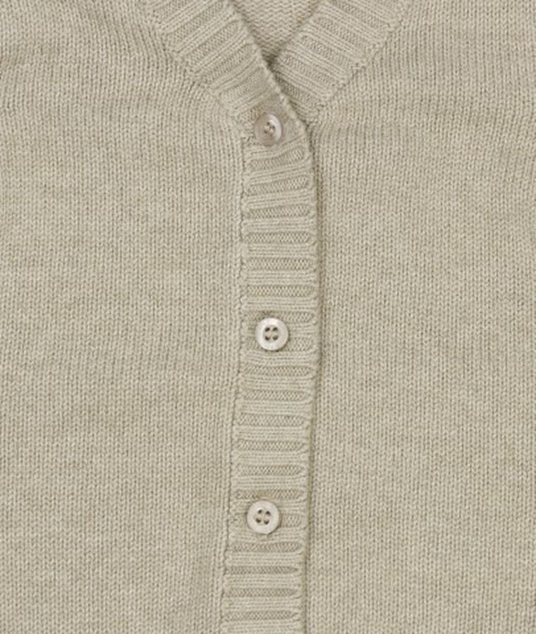 Sweter dziewczęcy, rozpinany, szary, Kanz