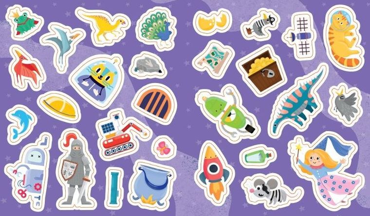 Świat chłopców. Album z naklejkami