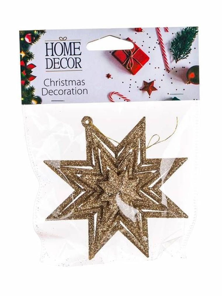 Świąteczna dekoracja, zawieszka, gwiazda