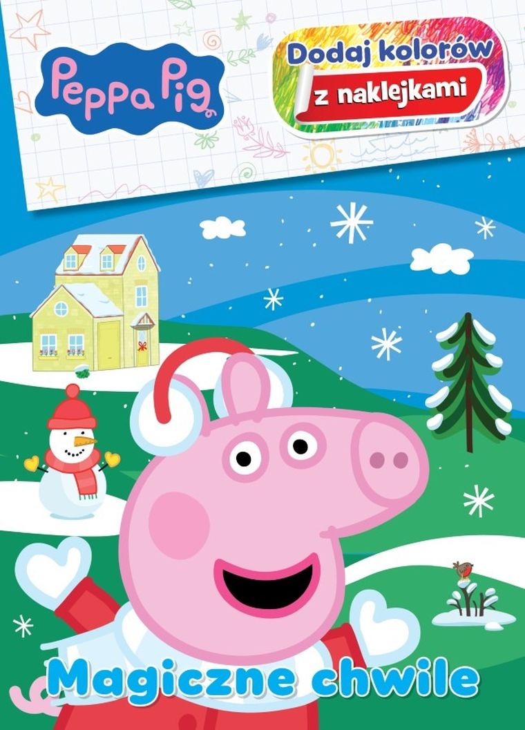 Świnka Peppa. Dodaj kolorów z naklejkami