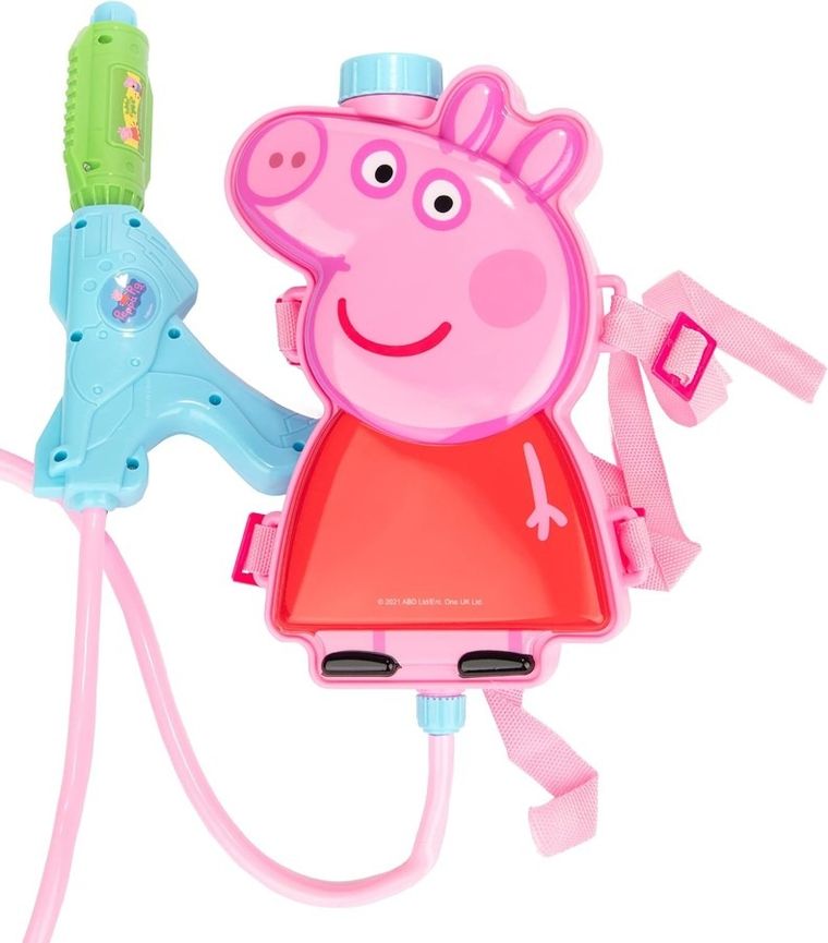 Świnka Peppa, plecak z pistoletem na wodę