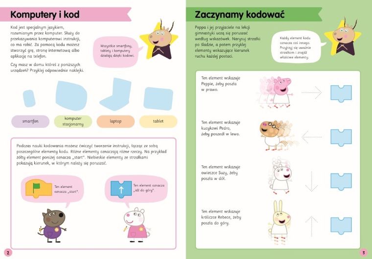 Świnka Peppa. Uczę się z Peppą. Nauka kodowania
