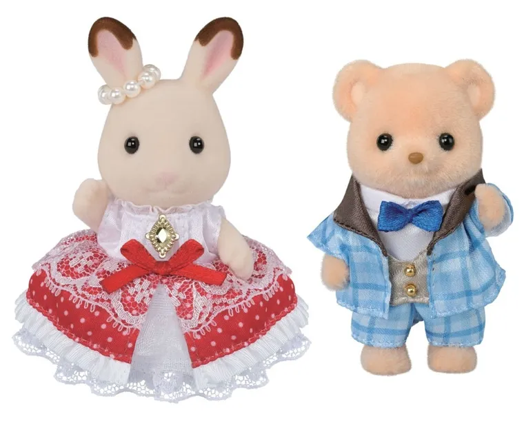 Sylvanian Families, 40th Anniversary, Przyjęcie urodzinowe, Freya & Theo, zestaw figurek, 5843