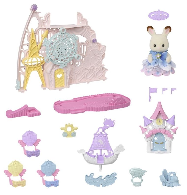 Sylvanian Families, 40th Anniversary, Wspaniała zabawa w Parku Rozrywki, zestaw z figurkami, 5841