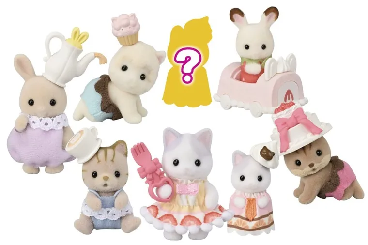 Sylvanian Families, Cake party, saszetka z figurką niespodzianką, 5765, 1 szt.