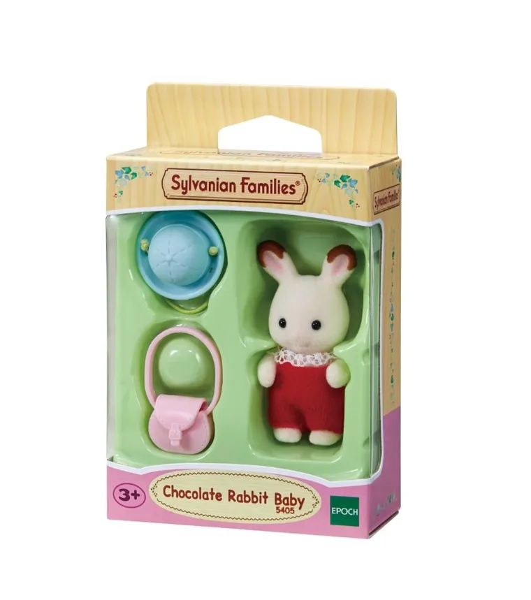 Sylvanian Families, dziecko królików z czekoladowymi uszkami, figurka, 5405