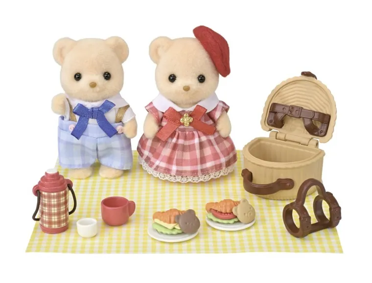 Sylvanian Families, Piknik rodzeństwa ciasteczkowych misiów, zestaw z figurkami, 5852