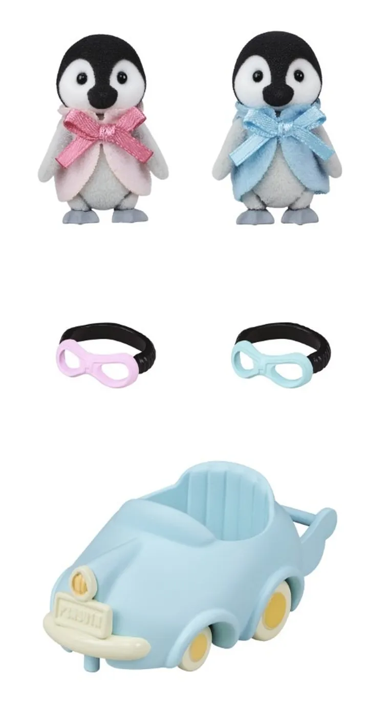 Sylvanian Families, Pingwinki w samochodzie, figurki z akcesoriami, 5695