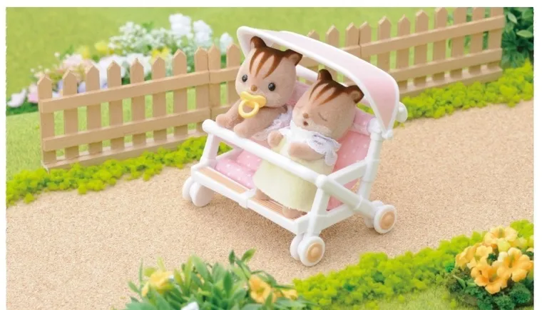 Sylvanian Families, podwójny wózek spacerowy, 4533