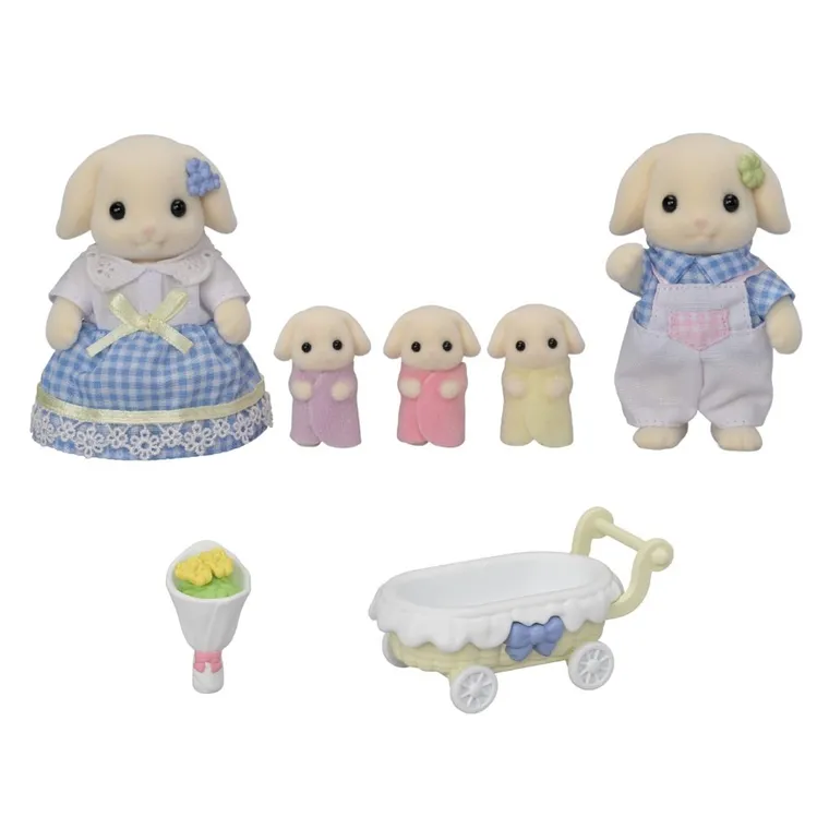 Sylvanian Families, Rodzina króliczków, zestaw figurek, 5735