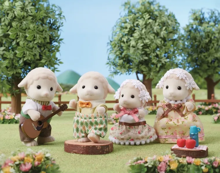 Sylvanian Families, rodzina owieczek, zestaw figurek, 5619