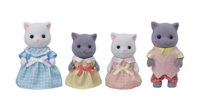 Sylvanian Families, rodzina perskich kotków, zestaw figurek, 5455