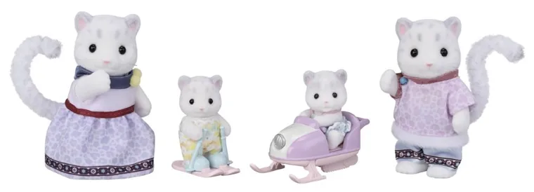 Sylvanian Families, Rodzina Śnieżnych Leopardów, zestaw figurek, 5814