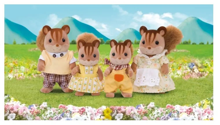 Sylvanian Families, rodzina wiewiórek, zestaw figurek, 4172