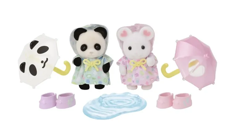 Sylvanian Families, Spacer z parasolkami, zestaw figurek, 5748