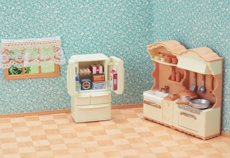 Sylvanian Families, wiejska kuchnia z lodówką, 5341