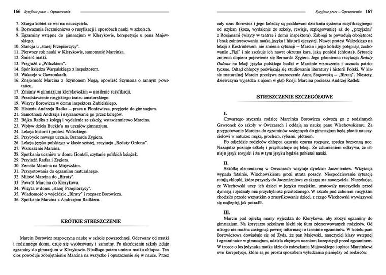 Syzyfowe prace. Wydanie z opracowaniem i streszczeniem