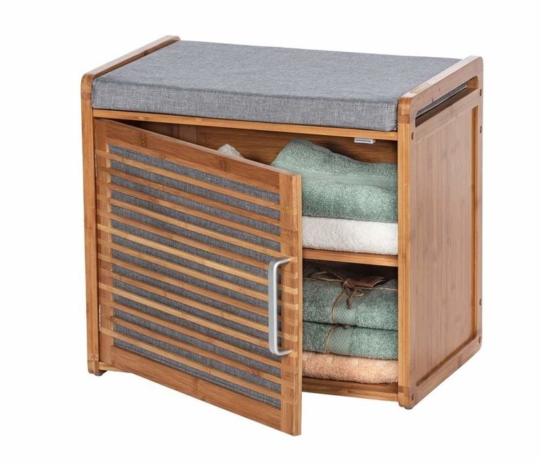 Szafka bambusowa na buty, Bahari, z siedziskiem