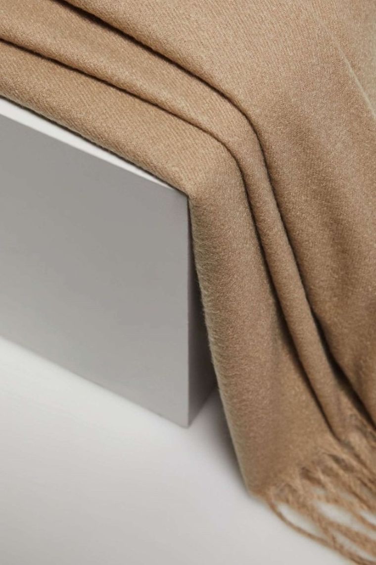 Szalik damski, beżowy, Moodo