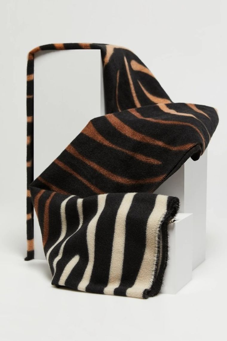 Szalik damski, beżowy, Moodo