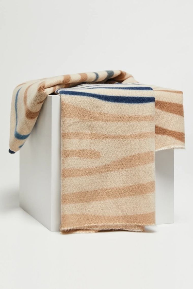 Szalik damski, beżowy, Moodo