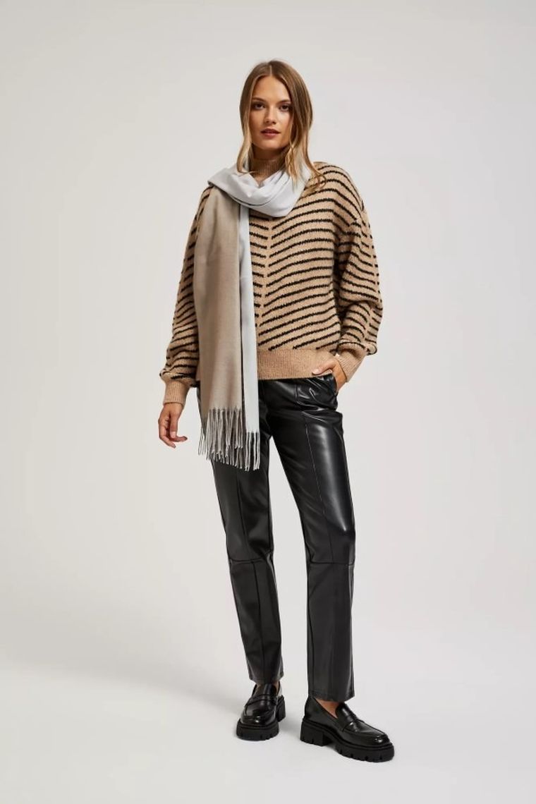 Szalik damski, biały, Moodo