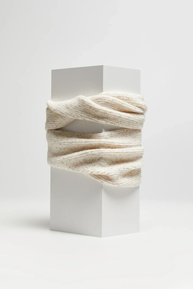 Szalik damski, biały, Moodo