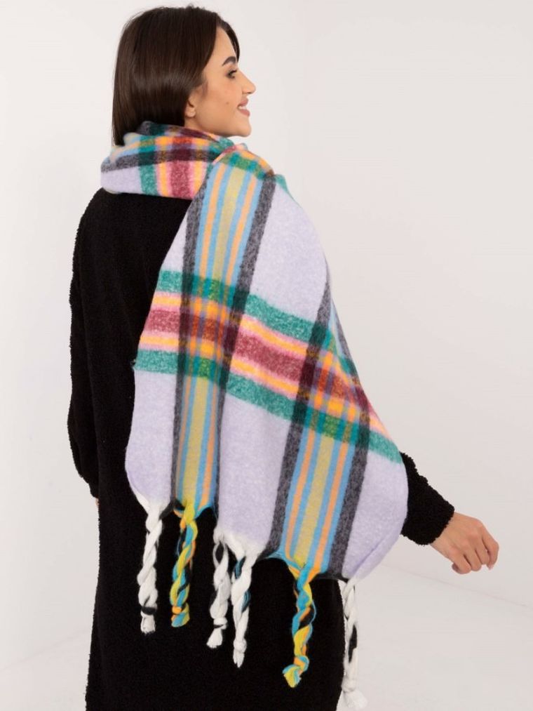 Szalik damski, fioletowy, Italy Moda