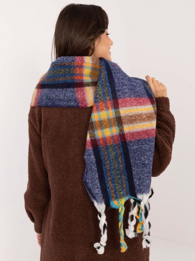 Szalik damski, granatowy, Italy Moda