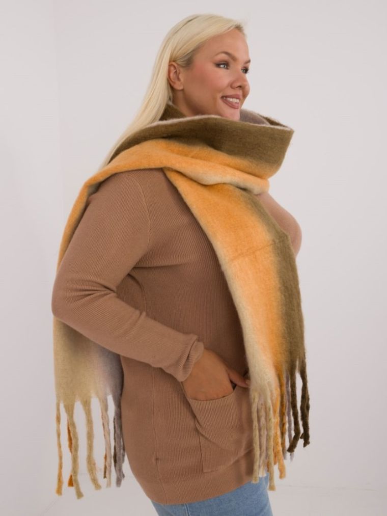 Szalik damski, khaki, Italy Moda