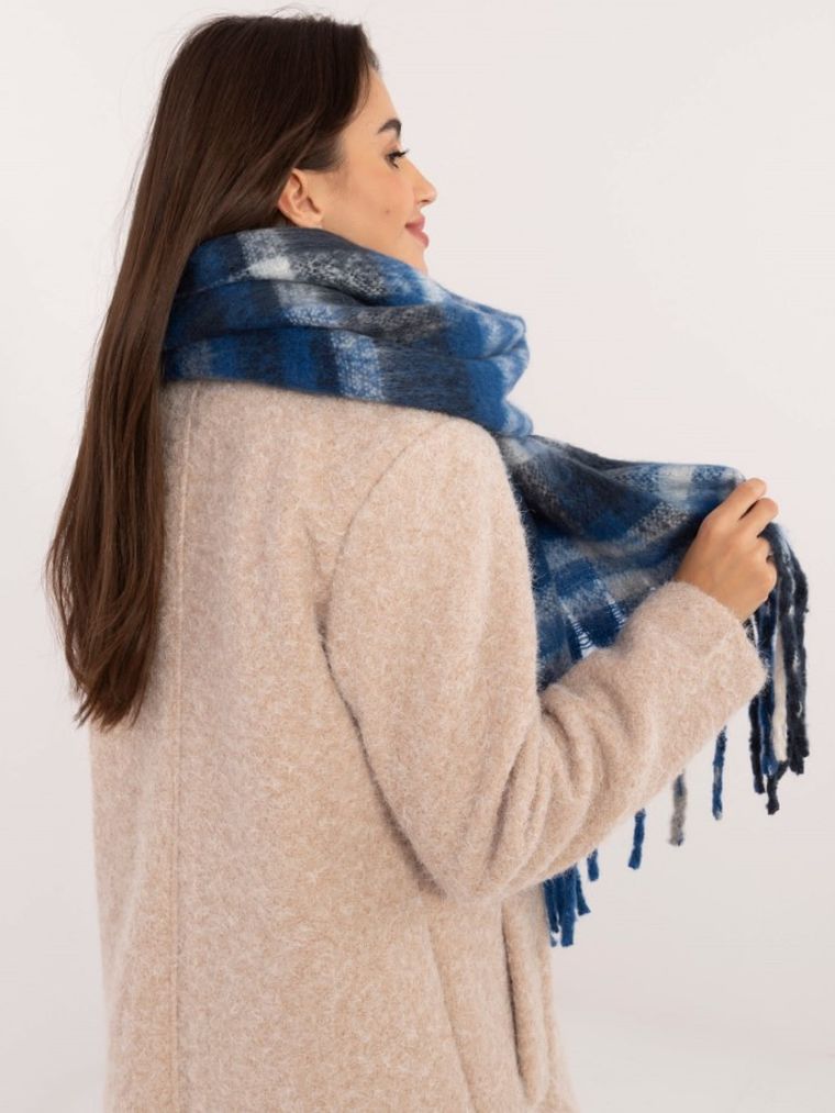 Szalik damski, niebieski, Italy Moda