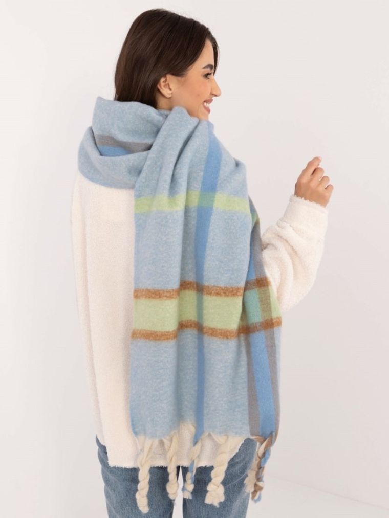 Szalik damski, niebieski, Italy Moda