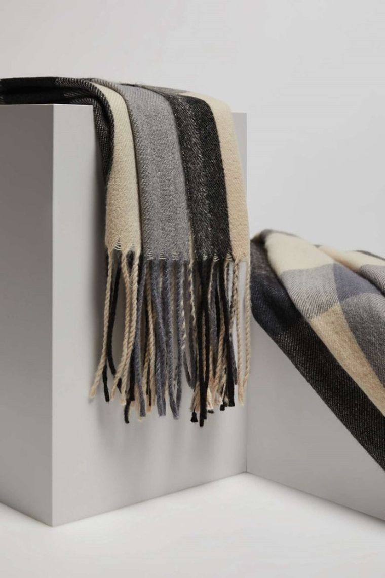 Szalik damski, niebieski, Moodo