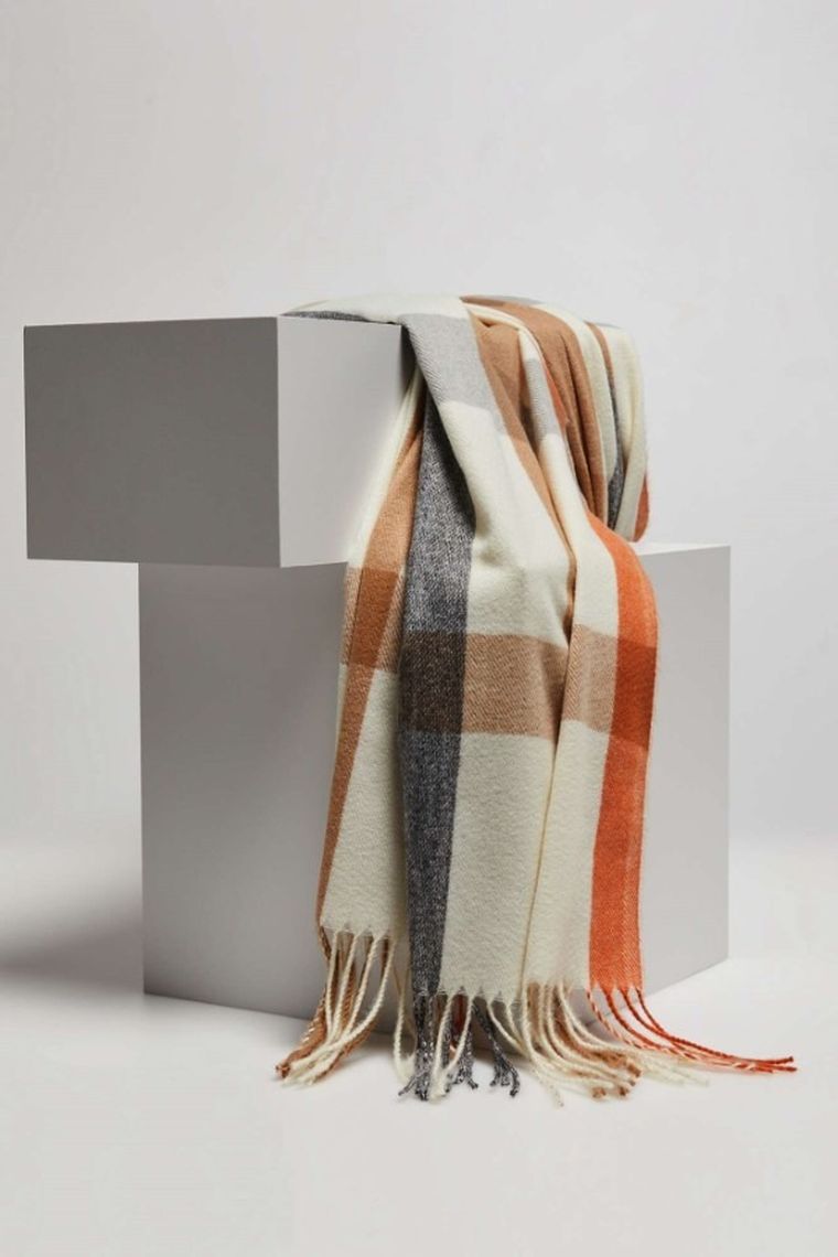 Szalik damski, pomarańczowy, Moodo