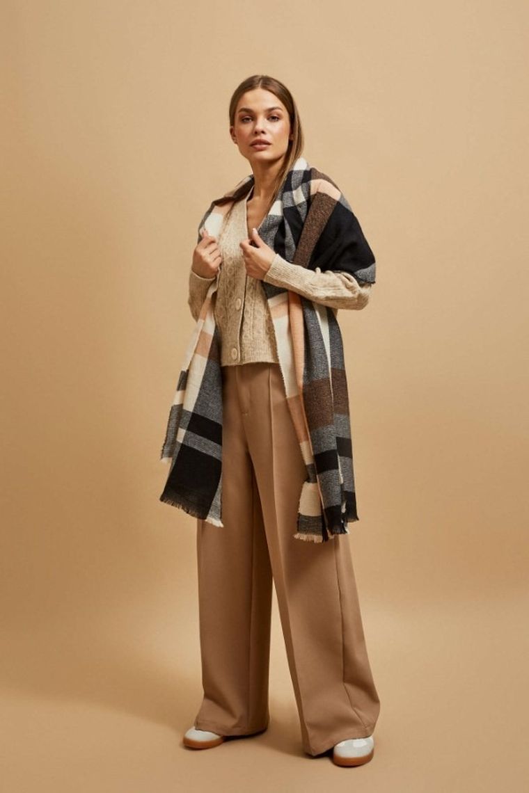 Szalik damski, pomarańczowy, Moodo